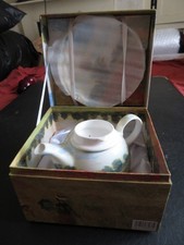 Stechcol fine bone china teapot teacup & saucer for one