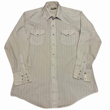 Vtg Gold Collection by Karman Western Shirt Size Large Cowboy Rodeo Pearl Snaps
