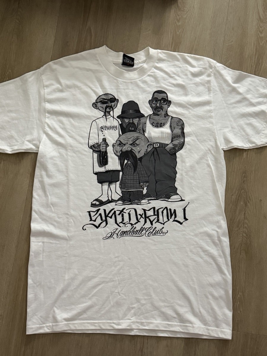 Vintage Mister Cartoon x Stussy Skid Row Cholo Handball Club Tee