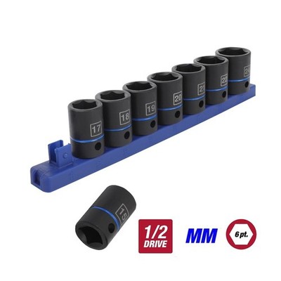 1/2 Inch Drive 9-Piece Metric Impact Socket Set