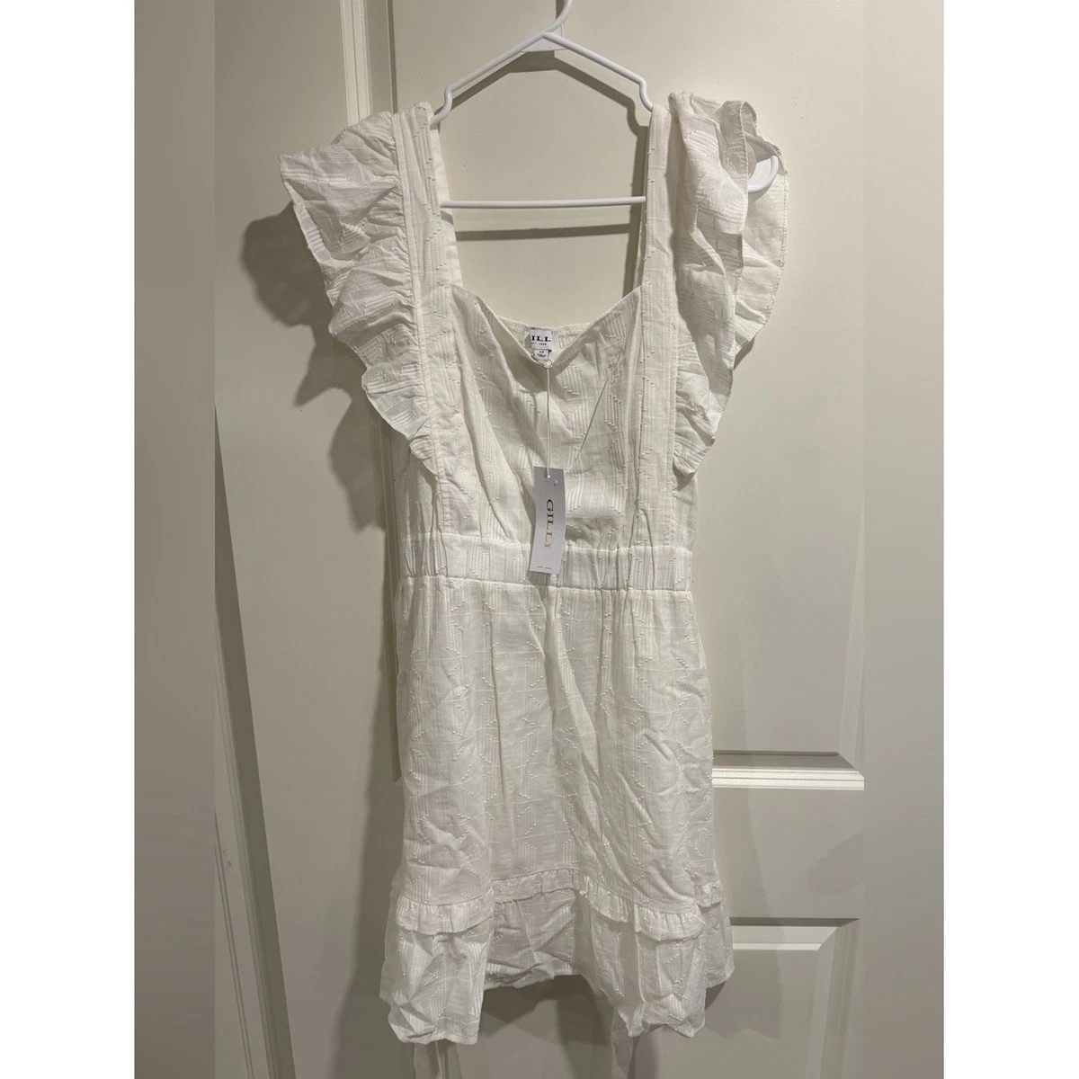 white knit sleeveless dress Myra White Knit Mini Dress main image 0