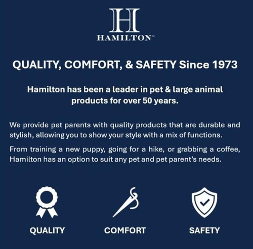 Hamilton Yearling 1" Turn Out Halter in blu nuovo 300-500 libbre, regolabile - Foto 2 di 5
