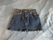 Vintage Baby Phat Jean Mini Skirt Size 5 Y2K Urban Streetwear Dark Wash