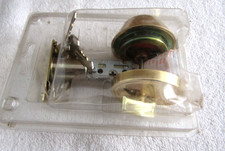 DEFIANT SINGLE CYLINDER DEADBOLT POLISHED BRASS LOCK SET
