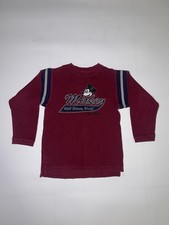 Vintage Mickey Mouse Long Sleeve T-shirt Walt Disney World Kids