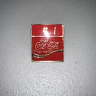Coca-Cola #1 Lapel Pin Red & Gold Colors Iconic Logo Vintage