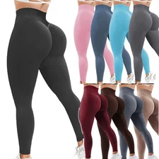 Women Scrunch Butt Lift Leggings Seamless High/Mid Waist Gym Workout Yoga Pants