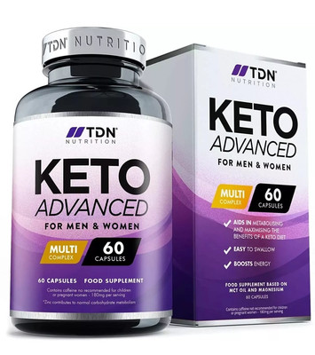 Keto Advanced Diätpillen für Männer & Frauen | Multi Komplex Abnehmen 60 Kapseln