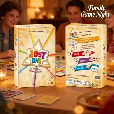 Just One Cooperative Party Word Guessing Game 3 7 Players