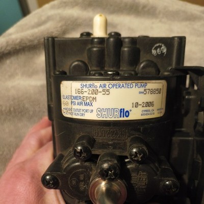 Shurflo 166-200-55 60psi Max Epdm Diaphragm Pump - PRICE IS FOR ONE PUMP