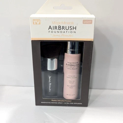MagicMinerals AirBrush Foundation by Jerome Alexander – LIGHT Shade 2pc Set