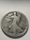1917 S  ( ODVERSE )  Walking Liberty Half Dollar 90% Silver Circulated  N649