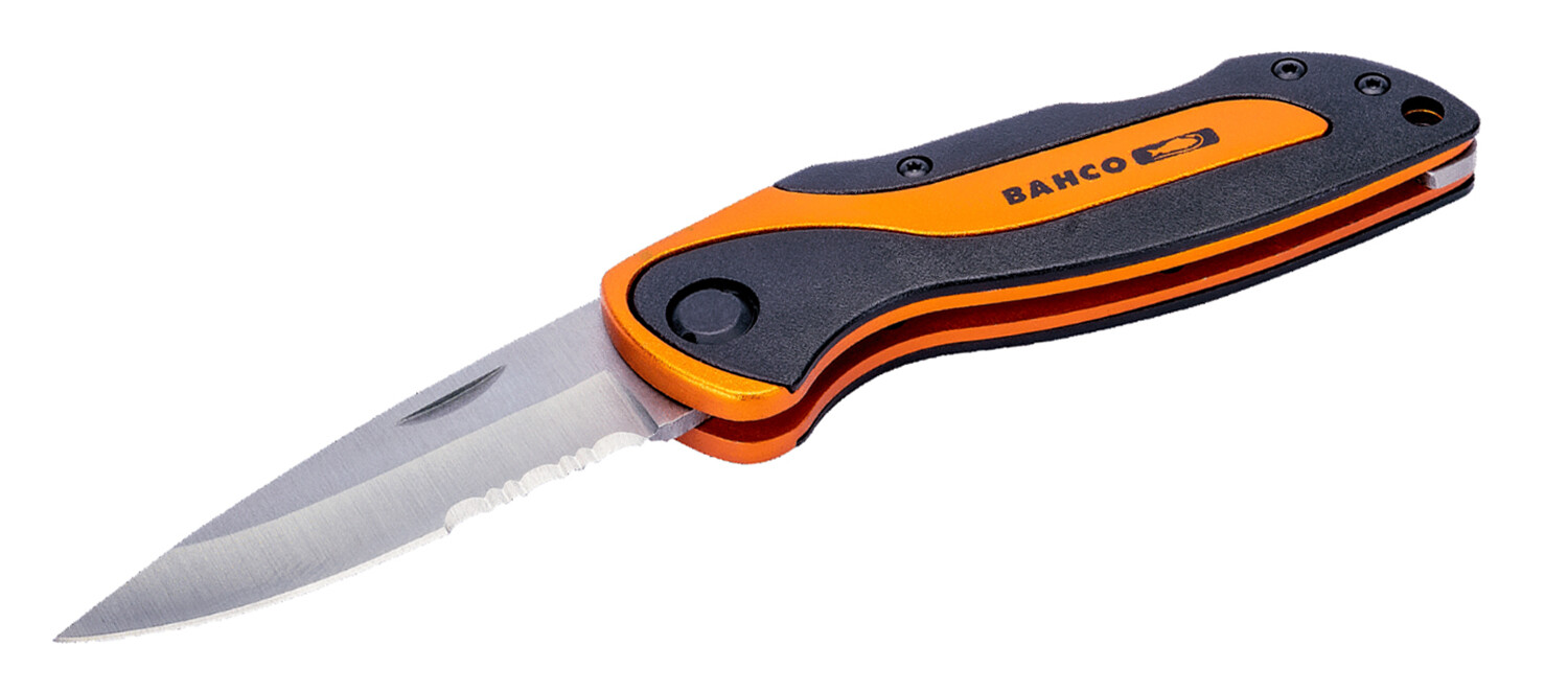 With 3"stainless Steel Sport Locking Blade & Aluminum Handle Bahco