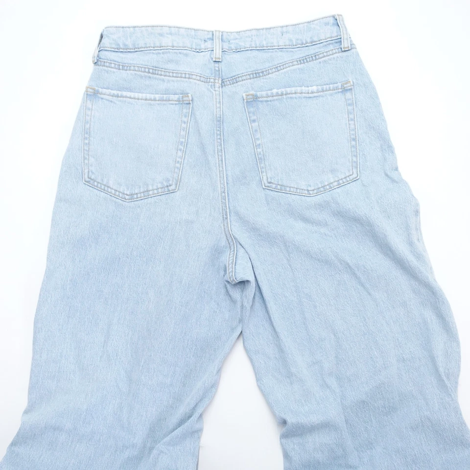 Pantalones de mezclilla Wild Fable para mujer 10/30R azul desgastado tiro alto pierna recta Foto 2 de 4