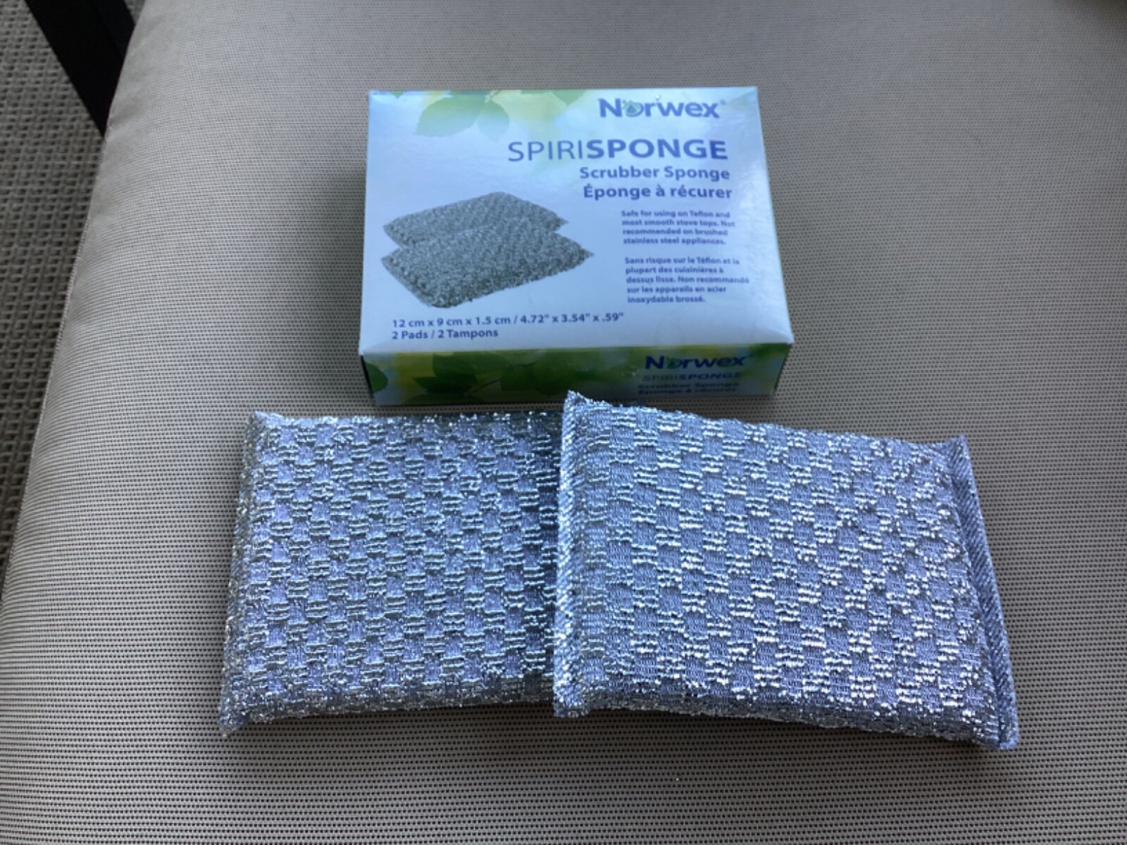 Norwex Spirisponge 2 Scrubber Sponges Brand New In Box! eBay