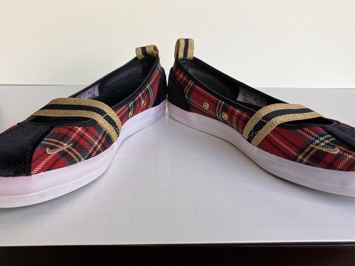 Nike Mary Jane Flats Black And Plaid Sz 7.5 - Picture 3 of 11