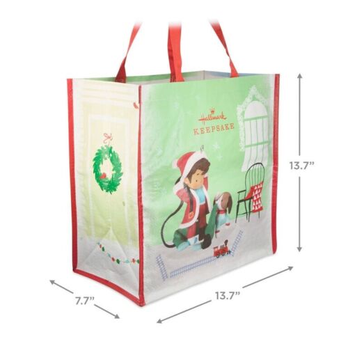 Hallmark Keepsake 2022 Young Santa Collectible Tote Bag 2 Pack - Picture 2 of 2
