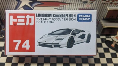 TOMICA #74 LAMBORGHINI COUNTACH LPI 800-4 1/64 SCALE NEW IN BOX USA STOCK!!!