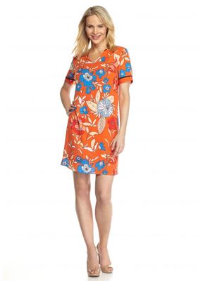 Danillo Boutique Womens Floral Printed Shift Dress MSRP $88 New with Tags