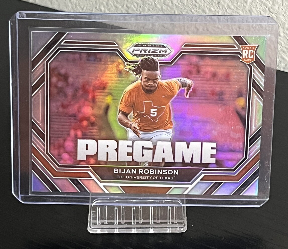 Bijan Robinson RC Prizm Draft PREGAME SSP #PG-9 Atlanta Falcons 2023