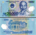Vietnam Dong 200,000, (10 x 20,000) USA Seller - Uncirculated - COA