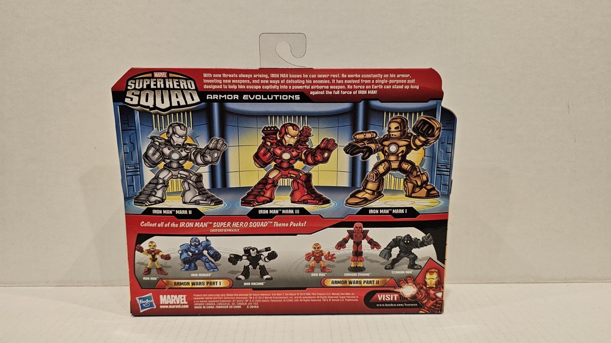 Retired Marvel Super Hero Squad Iron Man 2 Armor Evolutions Mark I
