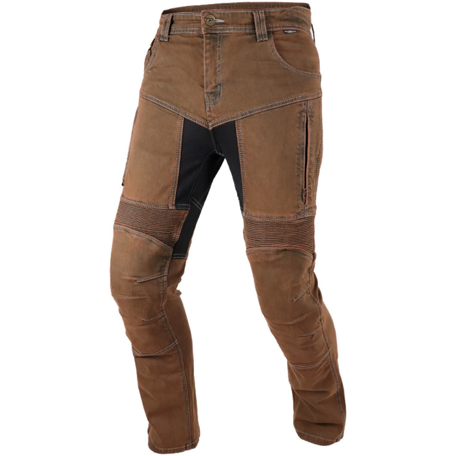 Men's Motorcycle Jeans W32 L32 - Trilobite Parado Doublelayer Slim-Fit Rust