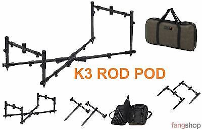 Prologic K3 ROD POD 3 Ruten leicht Buzzer Bar Banksticks inkl Tasche Karpfen