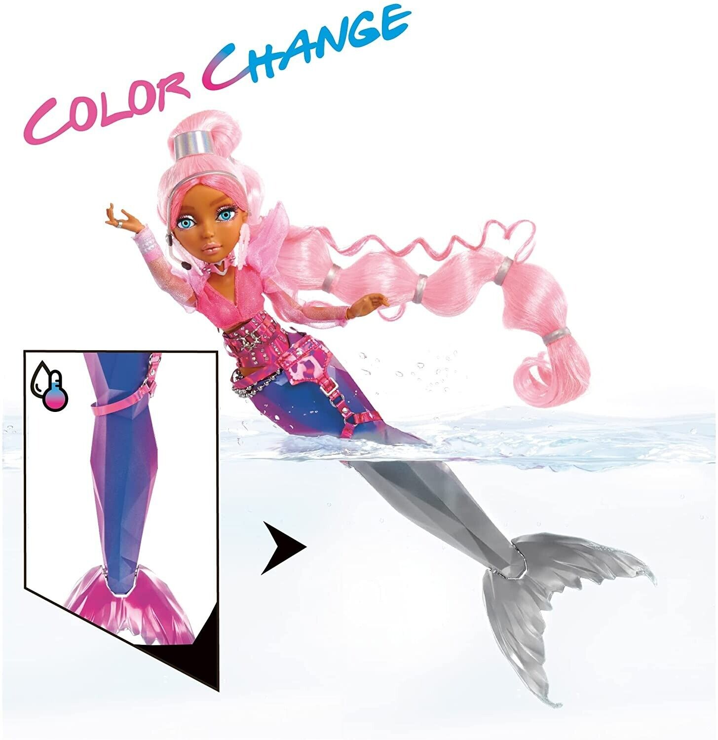 Mermaze Mermaidz Color Change Harmonique Mermaid Fashion Doll with 
