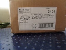 10 NEW HUBBELL 3424 LIQUID-TIGHT CONNECTOR