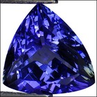 2.10 Ct Natural D Block Tanzanite IGI Certified AA Trillion Cut Bluish Violet — photo 1