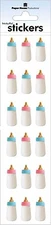 Scrapbooking Crafts Stickers Paper House Slim Baby Bottles Blue Pink Tops Photo
