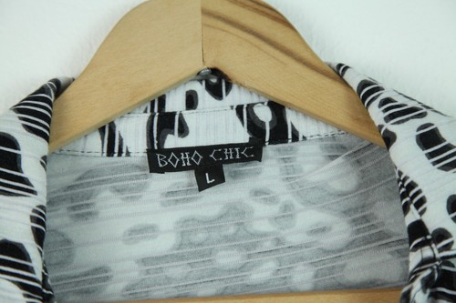 Y2K Multicolor Tunic Sharkbite Hem Collared Disco Fairy Grunge Festival Rave M L - Picture 2 of 14