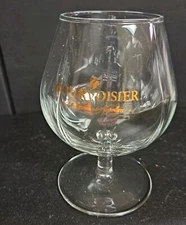 Courvoisier Cognac France Ribbed Snifter Glass Brandy