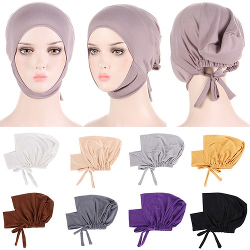 Women's Under Scarf Tube Bonnet Cap - Lycra Islamic Head Cover Hijab Hair Wrap - Made In Egypt 6 thumbnail image