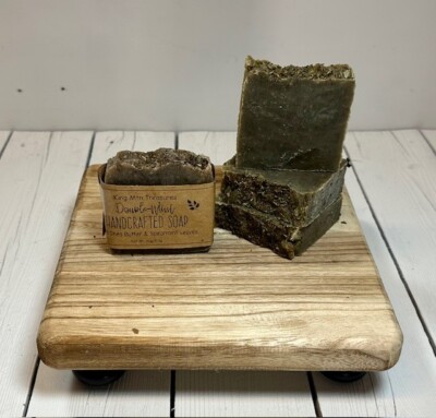 Natural Double Mint Soap, Homemade Bar Soap