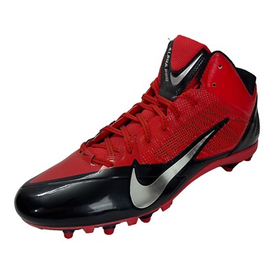 Nike 579636-006 Alpha Strike D Low Football Athletic Cleats Red