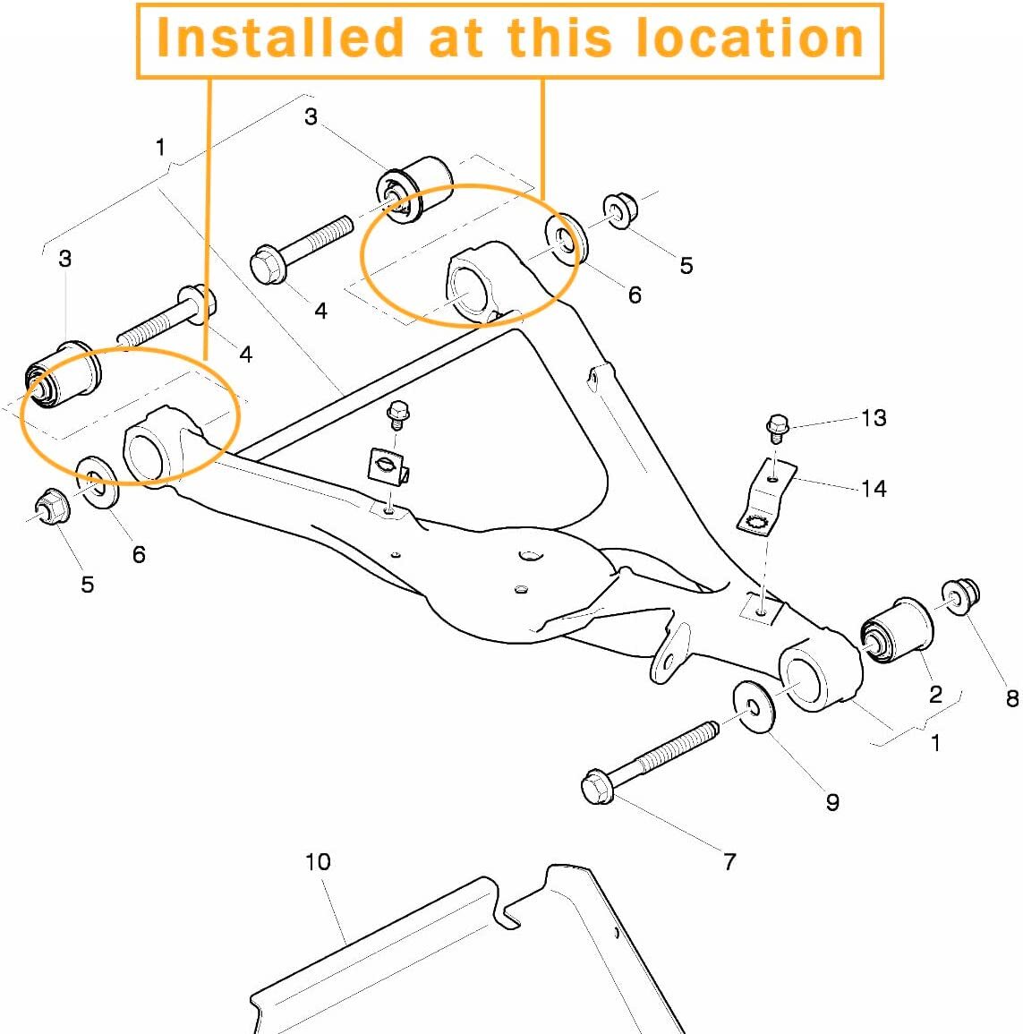🚚  Bentley Mulsanne Rear Lower Control Arm Bushing OE:3Y0 505 545