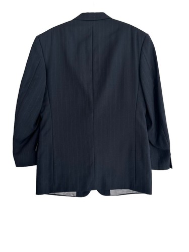 Vintage Givenchy Double Breasted Mens Dark Blue Suit Sport Blazer - Picture 15 of 15