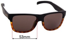 SFx Replacement Sunglass Lenses fits Smith Lowdown Slim 2 - 53mm Wide