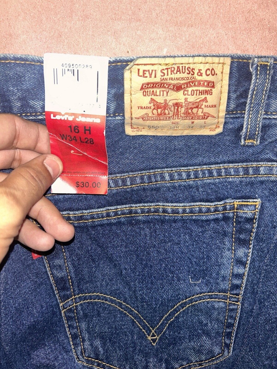 Vintage Levis 550 Husky Jeans, Deadstock NWT, Size 16H 34x28 | eBay