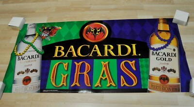 Bacardi Rum USA Grass Banner Advertising Poster Tout Poster