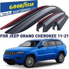 Side Window Deflectors Rain Guards for 11-21 Jeep Grand Cherokee SHATTERPROOF