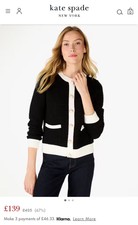Kate Spade Colorblock Lady Sweater Jacket Size S Rrp £425