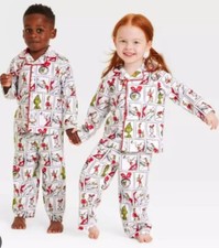 Toddler The Grinch Family Sleep Pajamas 2 Piece Set Size 2T New