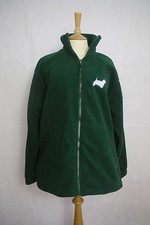 Fleece Jacket With West Highland White Terrier Dog Logo - Green Size Medium