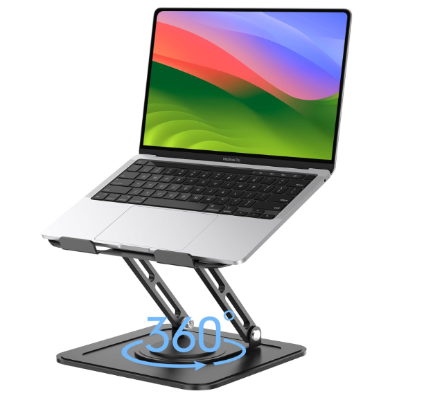Adjustable Ergonomic Aluminum Laptop Stand for 10-16 Inch Desks