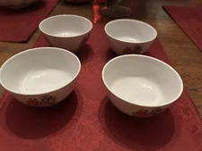 Vtg Chinese Courting Couple Soup / Rice Bowls (4)