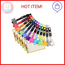 Upgraded Puppy Collars for Litter Puppy ID Collars Whelping Supplies Soft Nylon