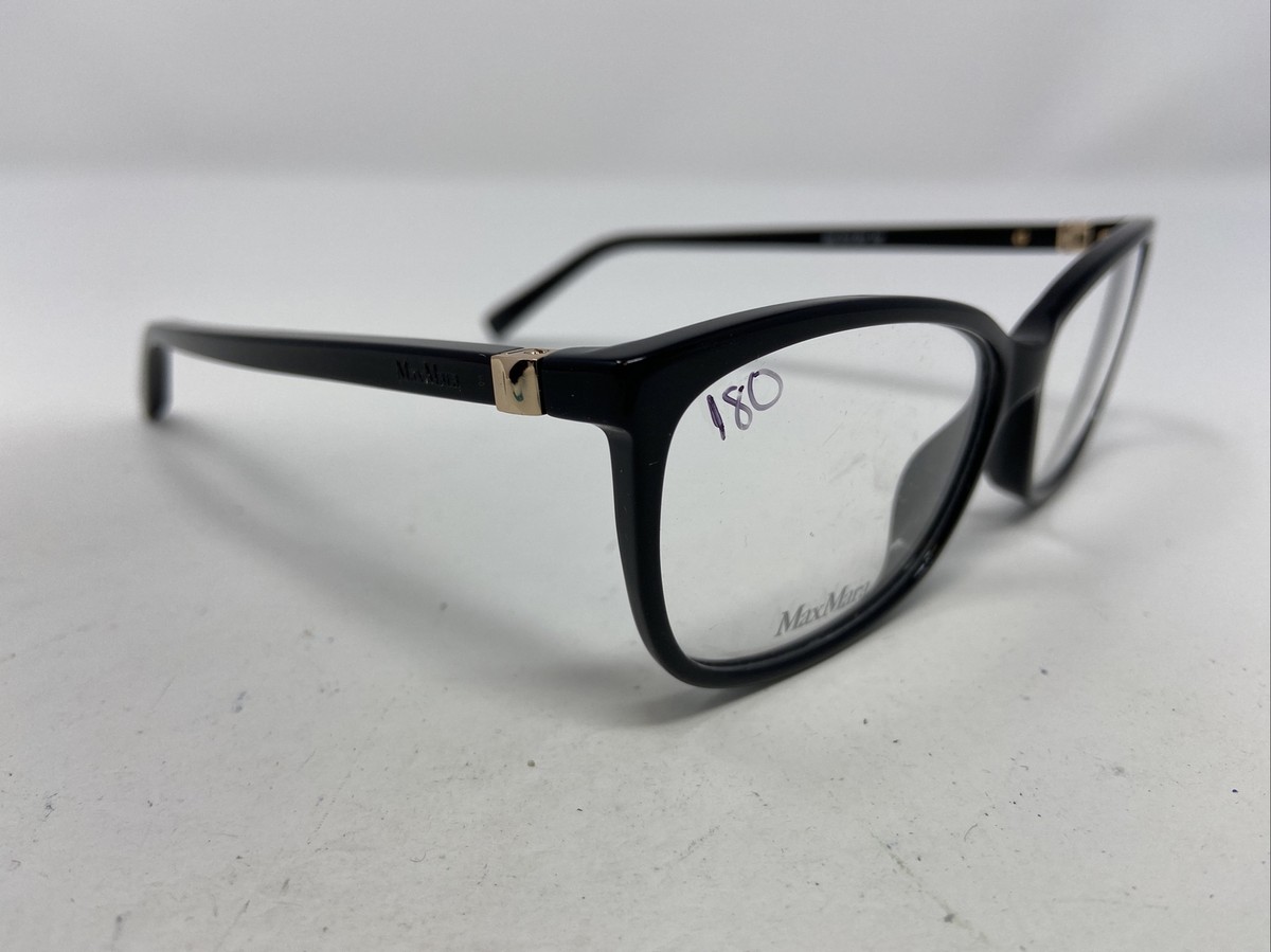 Max Mara MM 1374 807 54-14-140 Black Plastic Full Rim 
